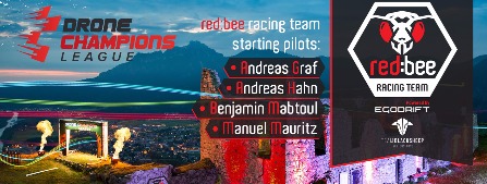 redbee racing startet bei den Drone Champions League in D/A/CH